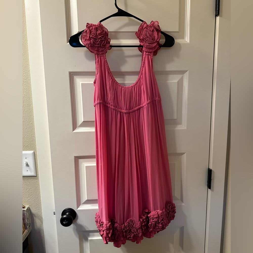 Yoana Baraschi pink flower dress